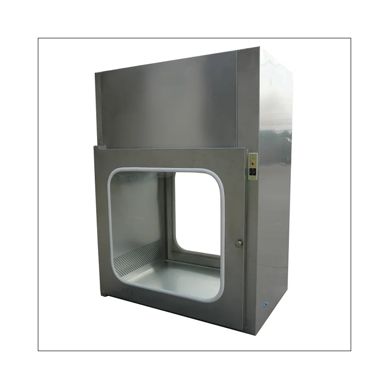Transfer Window Double Layer Stainless Steel Static Pass Box, Transfer Hatch, Pass-thru Box With UV Light For Cleanroom