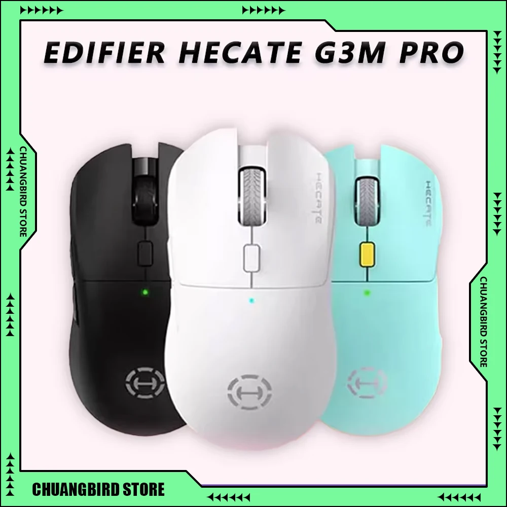 Edifier Hecate G3m Pro PAW3395 эргономичные легкие мыши 3-режимные беспроводные Bluetooth проводная игровая мышь по индивидуальному заказу аксессуары для ПК