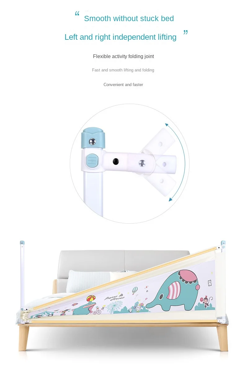 180cm guarda-rails do bebê cama barreira de segurança cercadinho protetor para criança anti-queda ferroviário de segurança lateral protetor da criança cerca