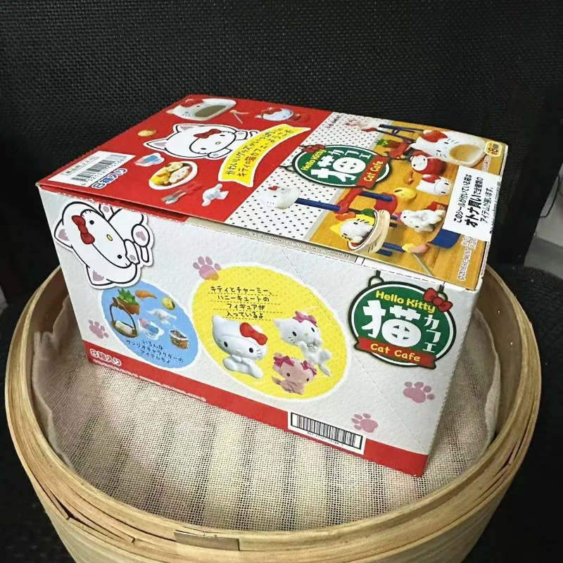 RE-MENT Hello Kitty KT Cat Cafe Blind Box Toys Miniature Action Figures Doll Model Toys Collection Ornaments view 2
