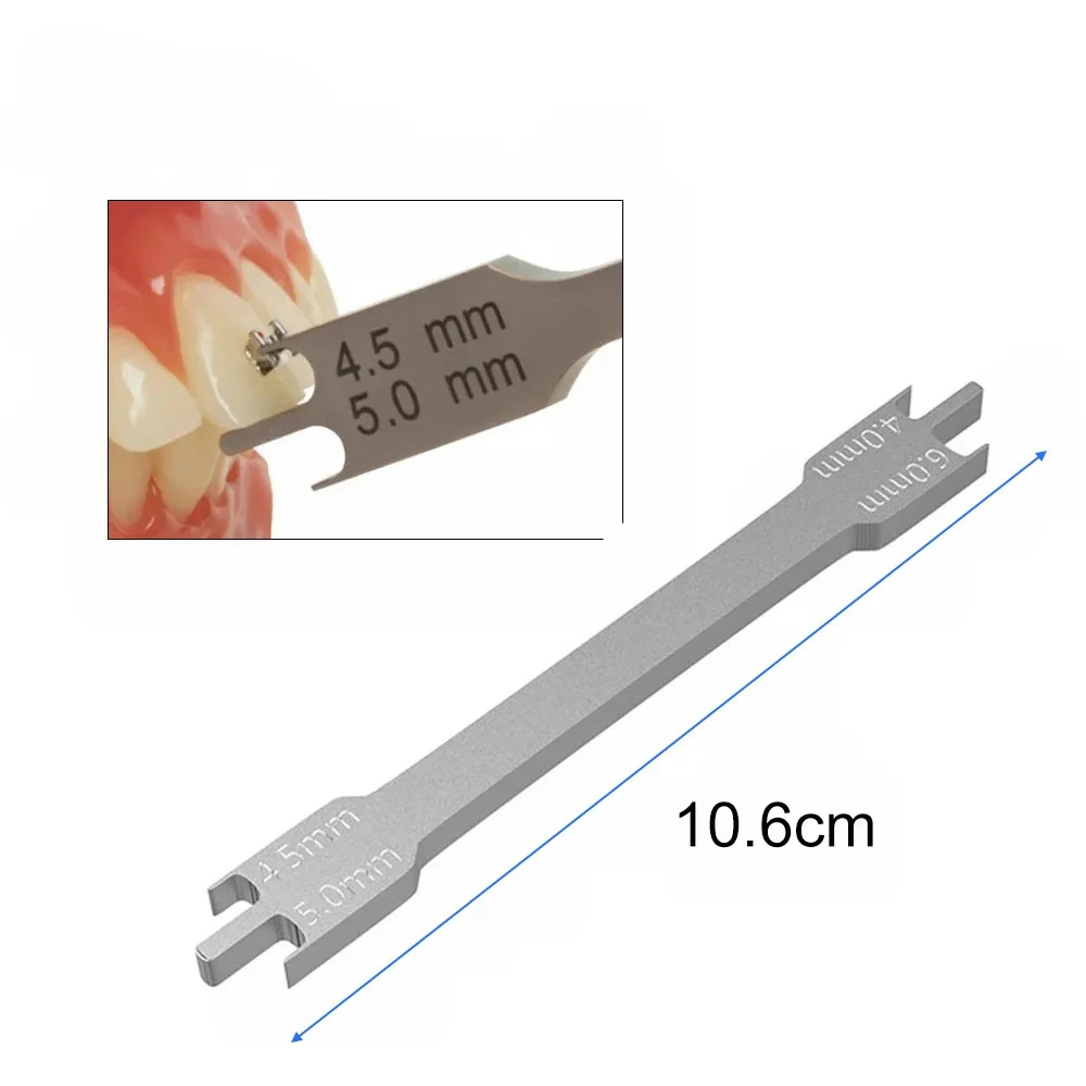 Orthodontic Bracket Height Gauge - Star-Shaped Positioning Rod for Precise Bracket Placement Stainless Steel Dentist Instrument