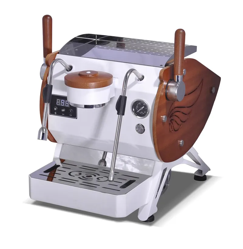 Halbautomatische Kaffeemaschine mit Doppelkessel und Rotationspumpe, kommerzielle professionelle manuelle Geräte, Espressomaschine