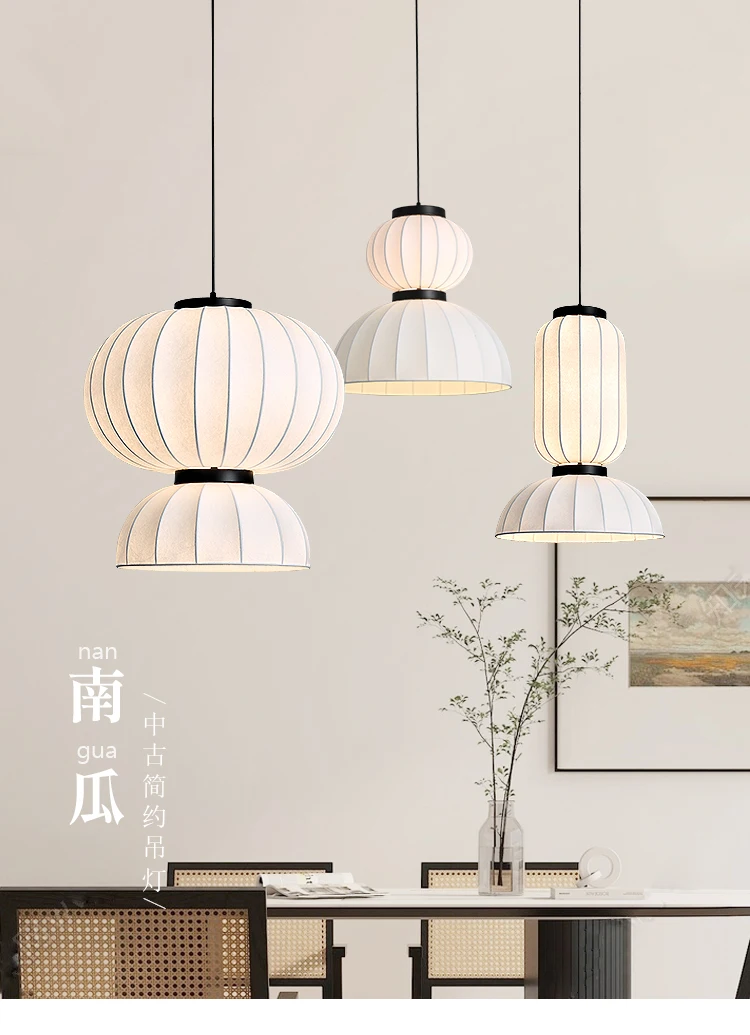 

Isamu Noguchi silk chandelier designer living room B & B bedroom simple medieval creative cream wind Japanese restaurant lamp