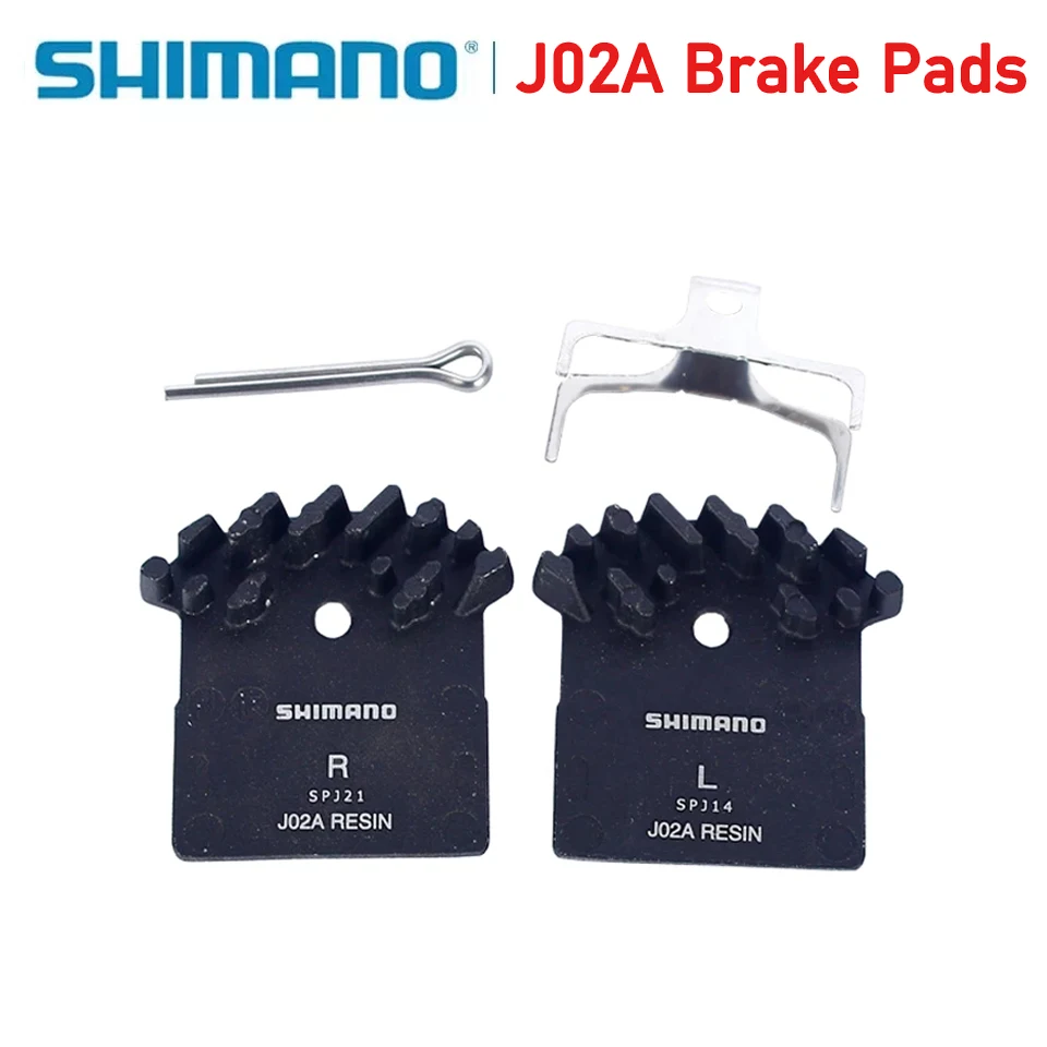 SHIMANO J02A MTB Bicycle Resin Brake Pad Ice Tech Cooling Fin for BR-M9020 M987 M985 M785 M675 M666 M615 M6000 M7000 M8000 M9000