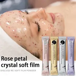 Moisturizing Salon DIY SPA Soft Hydro Jelly Face Mask Powder Rose Collagen Vitamin C Peel Off DIY Rubber Facial Mask Skin Care