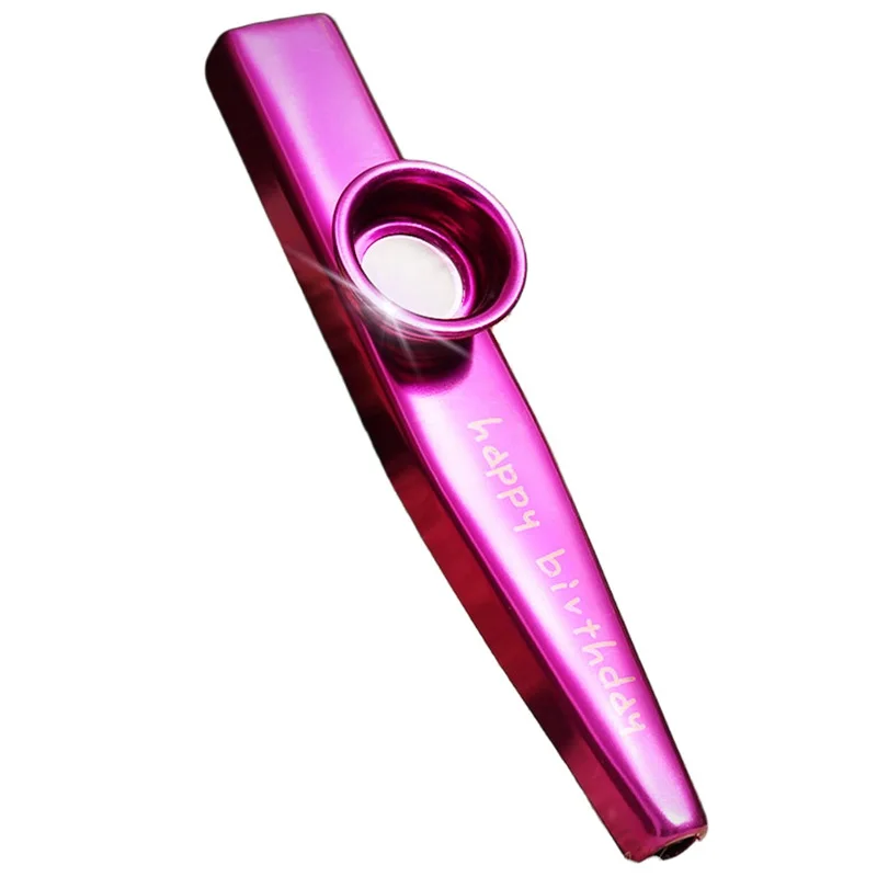 Metal Kazoo Aluminum Alloy Portable Woodwind Instrument Lightweight Simple Design Kazoo For Beginners Kids Party Musical Toy