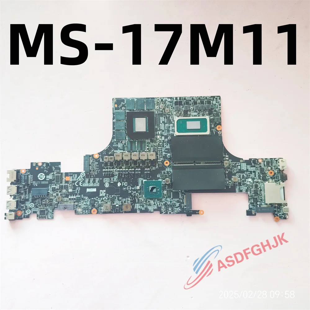 

MS-17M11 FOR MSI GS76 Stealth 11UG LAPTOP MOTHERBOARD WITH I7-11800H CPU AND RTX3060M TEST OK
