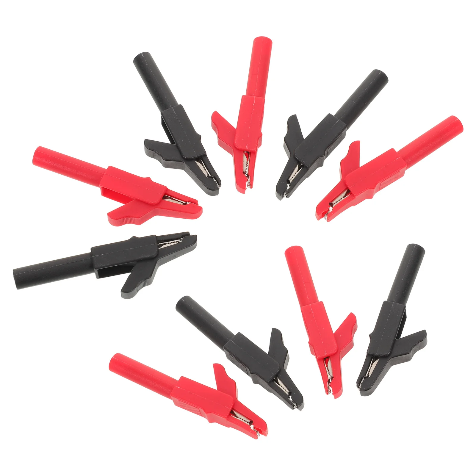 

10pcs Multimeter Test Clips Insulated Alligator Probes Safety Electrical Test Leads Kit For Automotive Tools Laboratory