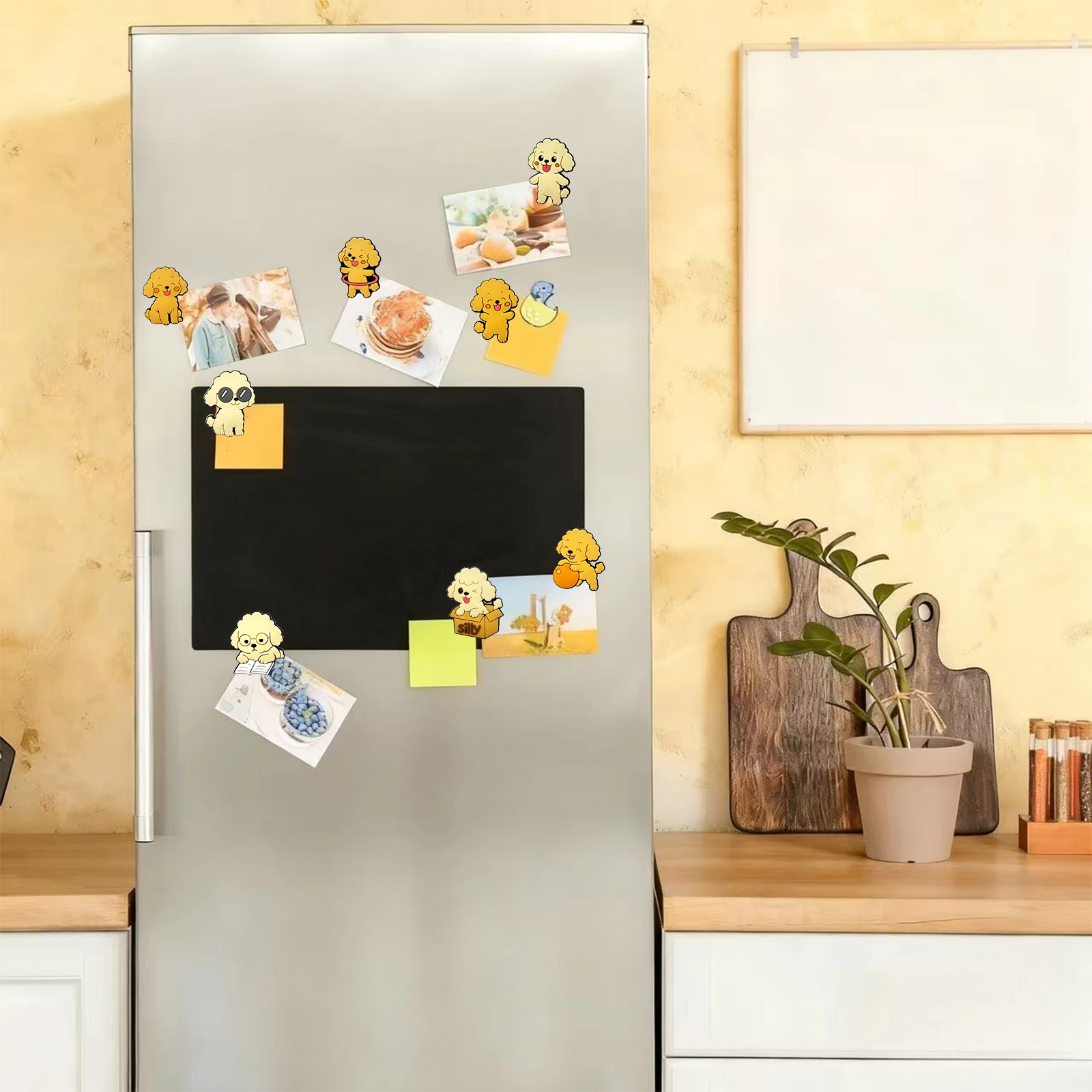 Poodle Dog Magnets Set Decorative Pose Variations for Home Fridge Organization and Display Pack of 8 Assorted Styles