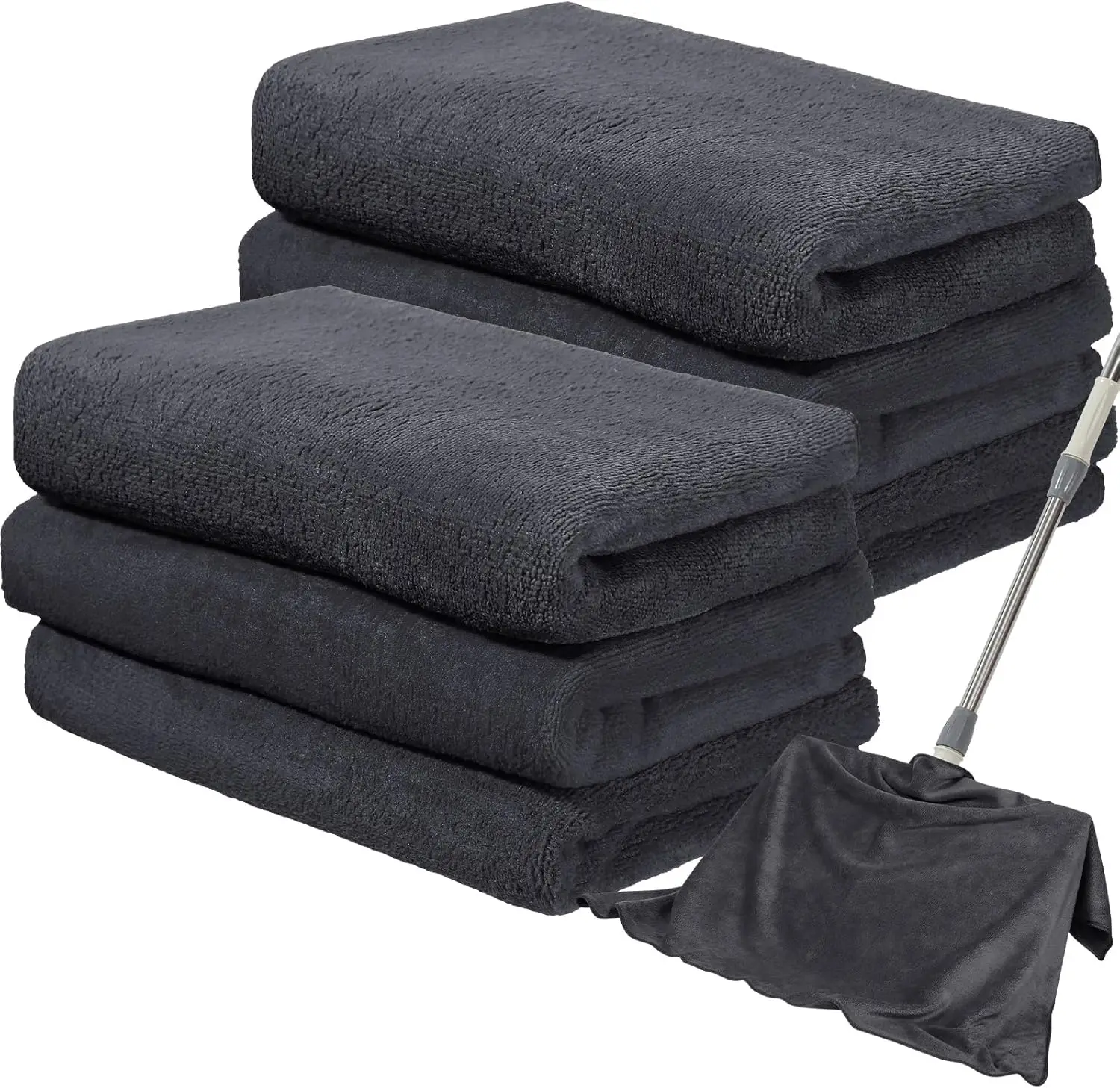 

6 Pcs Extra Large Microfiber Cleaning Cloth 30' x 20' Washable Reusable Microfiber Towel Streak Free