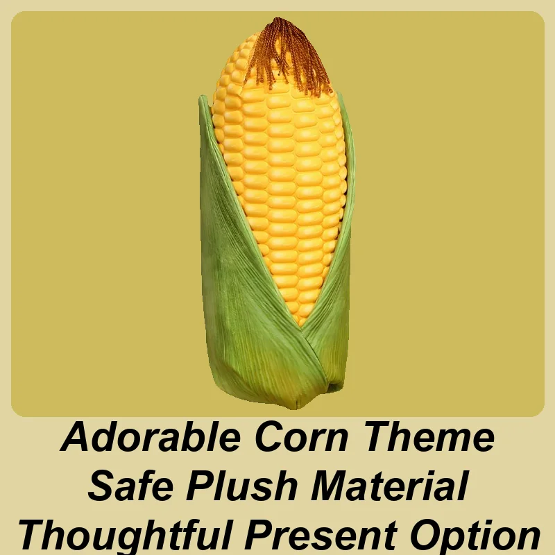 

Cute Corn Plush Soft Food Sofa Bed Stuffed Animal Exquisite Simulation Plant Doll Vegetables Hugging Toy For Kids Teen Family