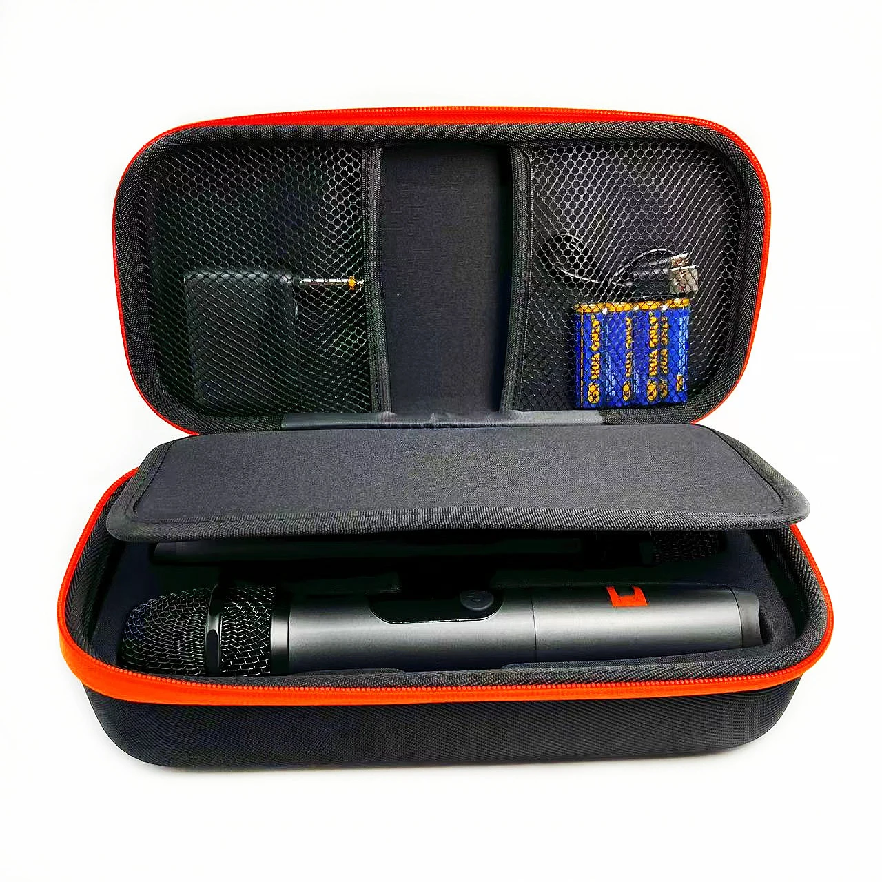 Wireless Microphone Storage Case for JBL Wireless Two Microphone System Handheld Dual Mic Travel Bag for Singing or Karaoke view 4