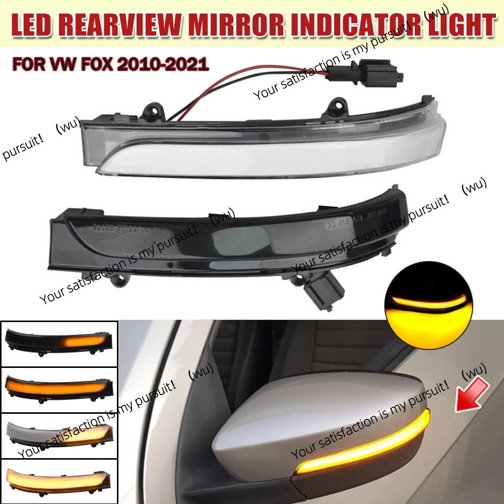 2PCS For Volkswagen VW GOL Saveiro Voyage G5 G6 G7 G8 Golf MK4.5 2 LED Dynamic Turn Signals