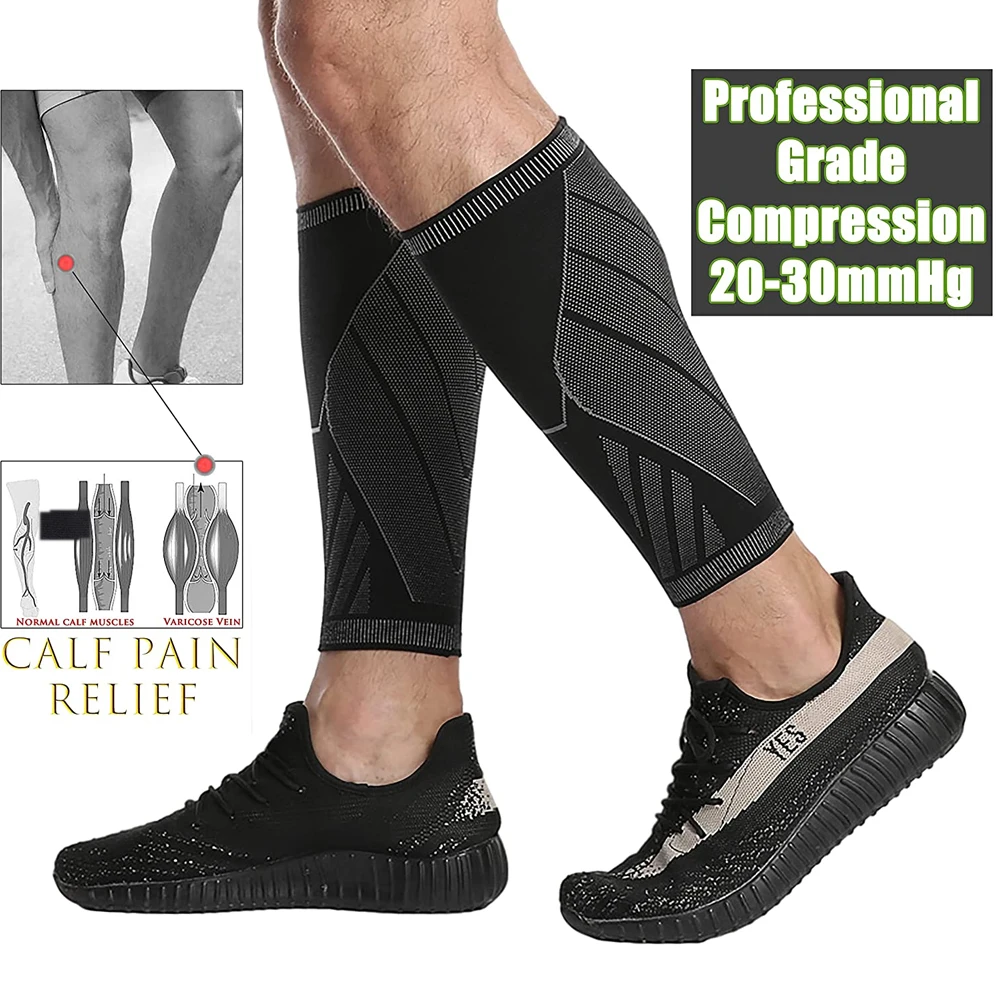 1pcs Running Athletics Compression Sleeves Leg Calf Shin Splints Elbow Knee Pads Protection Sports Safety Unisex