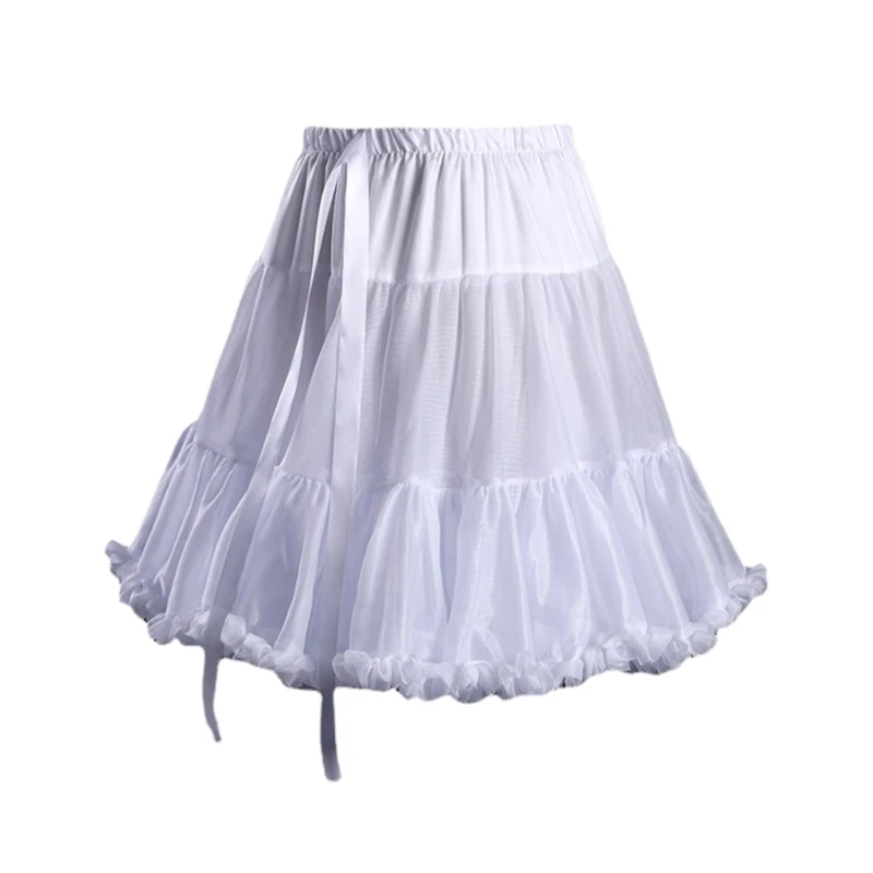 Skirt Support Birdcage Elastic Waist Skirt Support Violence Elastic Petticoat Bridal Crinolines for Wedding Ceremony