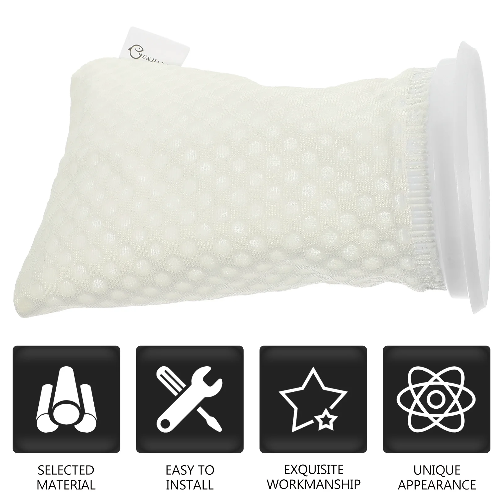 

11Pcs Premium Fish Tank Filter Bag 3D Honeycomb Aquarium Socks Washable Efficient Water Purifier Debris Trapper