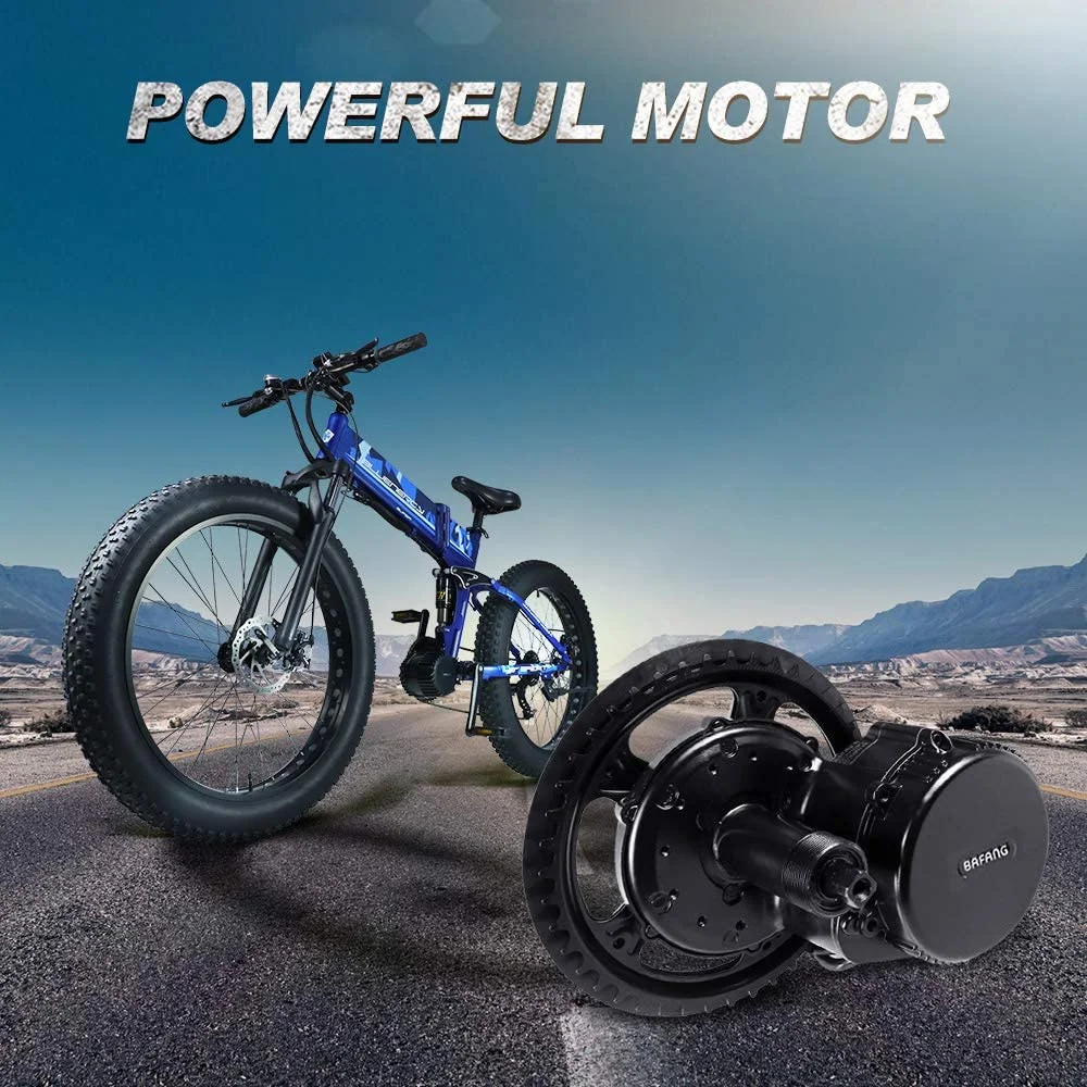 48V 8Fun Ebike Mid Drive Motor Kit C965 Display Bafang Bbs02 750W 68mm