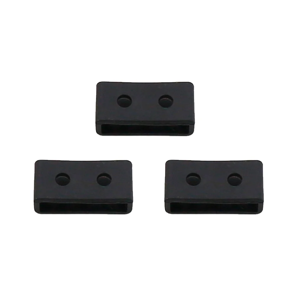 

3Pcs Silicone Replacement Watch Band Strap Watch Wristband Rings Watch Strap Fastener Rings Compatible for GA110 BA (Black 18