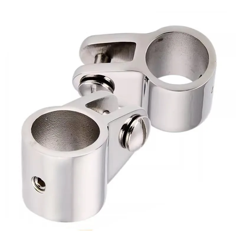 Marine Boat Pipe Tube Connector ID 19-32mm 316 Stainless Steel Fasteners Corrosion Resistant for RV Yacht Camping Sunshade