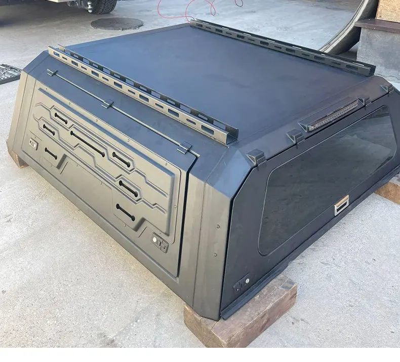 

Custom Heavy Duty Aluminium Dual Cab Ute Tub Canopy Kit Topper with ALUMINIMIM ROOF RACK