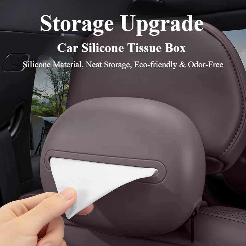 FOR New 2026 Geely Monjaro Silicone Tissue Box Cover Original‑Color Dust‑Proof Wear‑Resistant Interior Modification Accessory