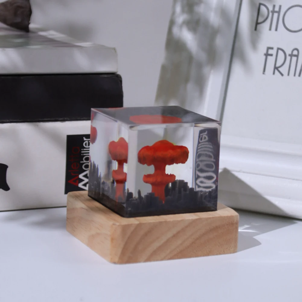 

Взрывная бомба, беспламенная лампа, смоляная ядерная бомба, модель атмосферной лампы, зарядка через USB для домашнего декора гостиной