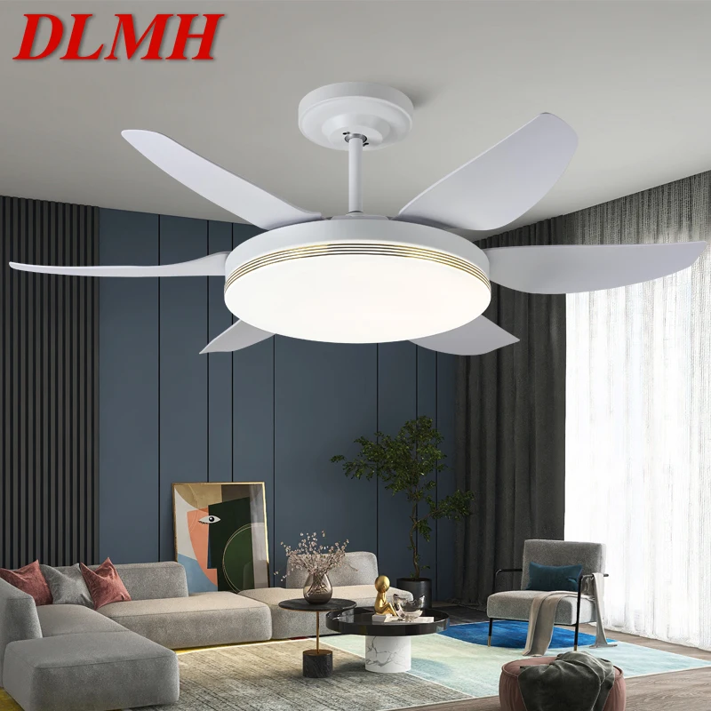 

DLMH Fan Light Nordic LED Ceiling Fan Light Modern Minimalist Restaurant, Living Room, Bedroom Commercial Electric Fan