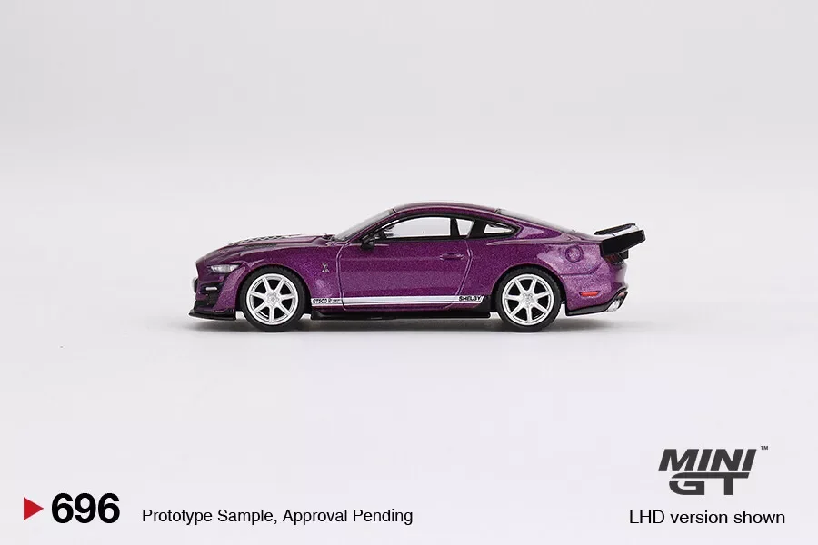 MINI GT Shelby GT 500 Dragon Snake Concept Fuchsia Metallic #696 ~ 1/64 Diecast Model Car Collection Limited Edition Hobby Toys