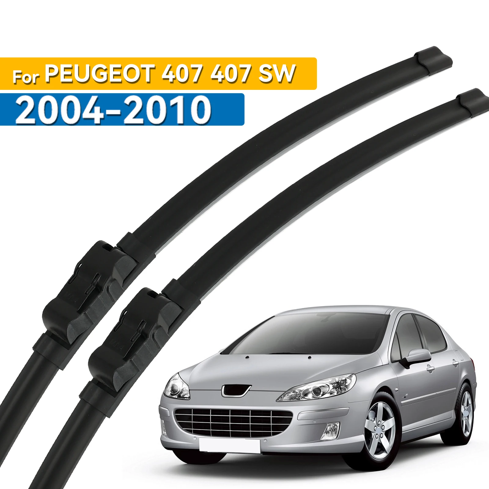 Limpiaparabrisas delantero LHD de Erick para Peugeot 407 407 SW 2004 - 2010, parabrisas, ventana, cepillos de lluvia para coche, 28 "+ 28"