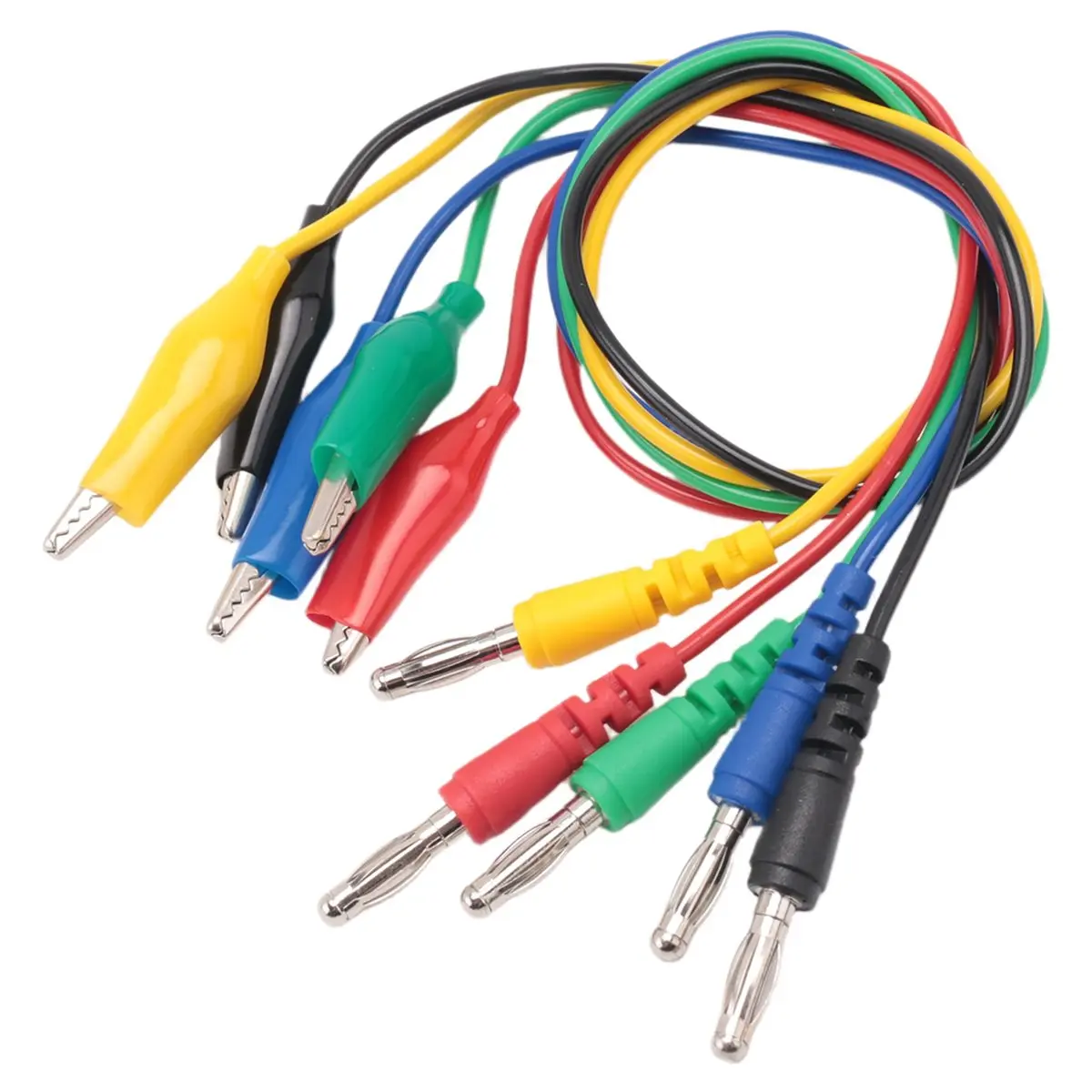 Power Tool Sets Digital Multimeter Test Lead Kit Alligator Clip to 4MM Banana Plug with Test Probe Back Probes Kit