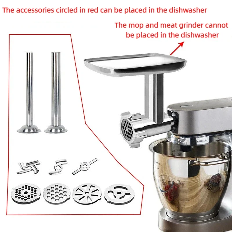 For KenWood Chef Machine Minced Meat Through Accessories, Mixer Filled with Sausage Minced Meat Pressure Noodle Joint