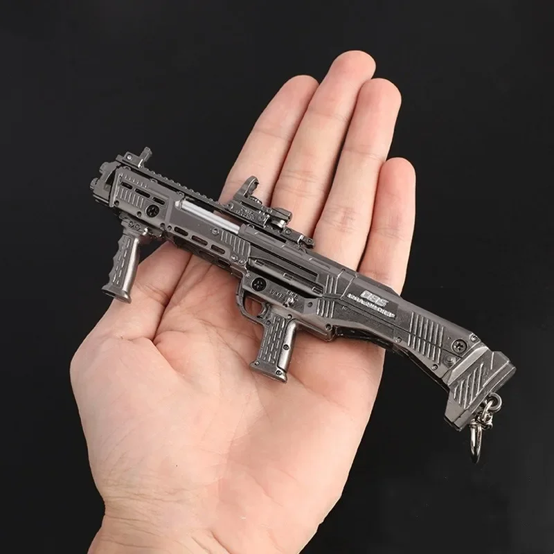 PUBG Game Peripheral Weapon DBS Shotgun Metal Weapon Handicraft Decoration Home Living Room Office Desk Decoration