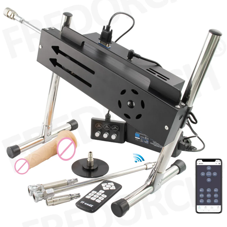 Fredorch 200W Strong Power APP Wireless Control Sex Machine with Dildo for Women Men Automatic Masturbation Sex Love Machine