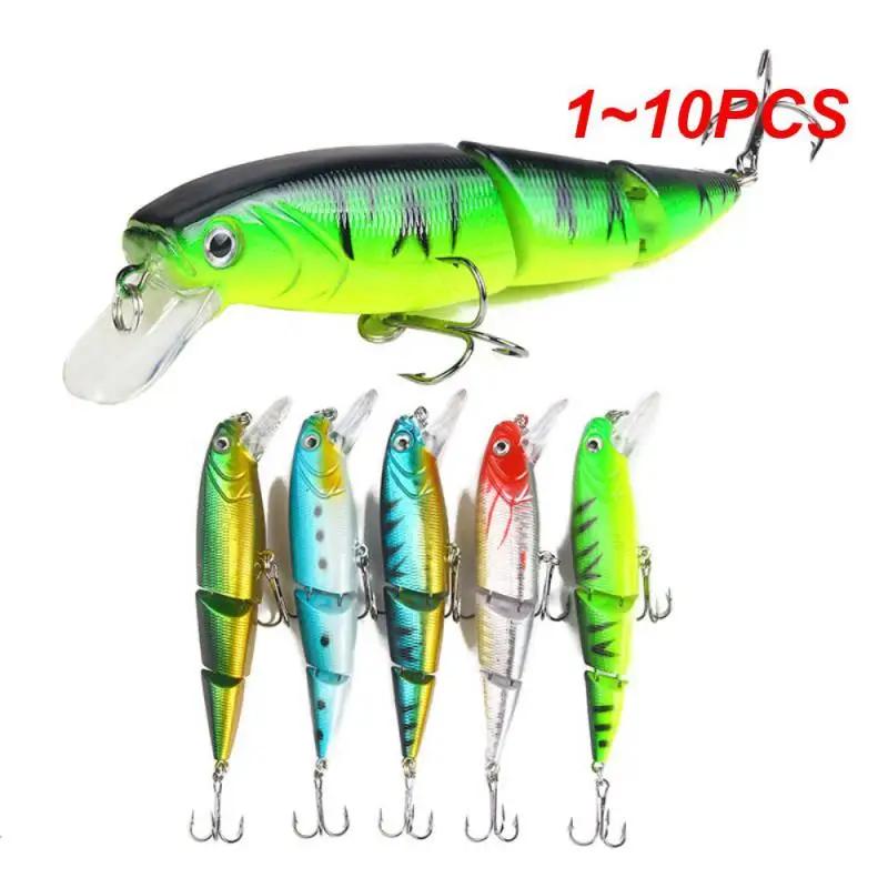 1~10PCS Wobblers Fishing Lure Multi-section Hard Bait110mm 15g Artificial Bait Minnow Lure Crankbait Perch Carp Fishing Tackle