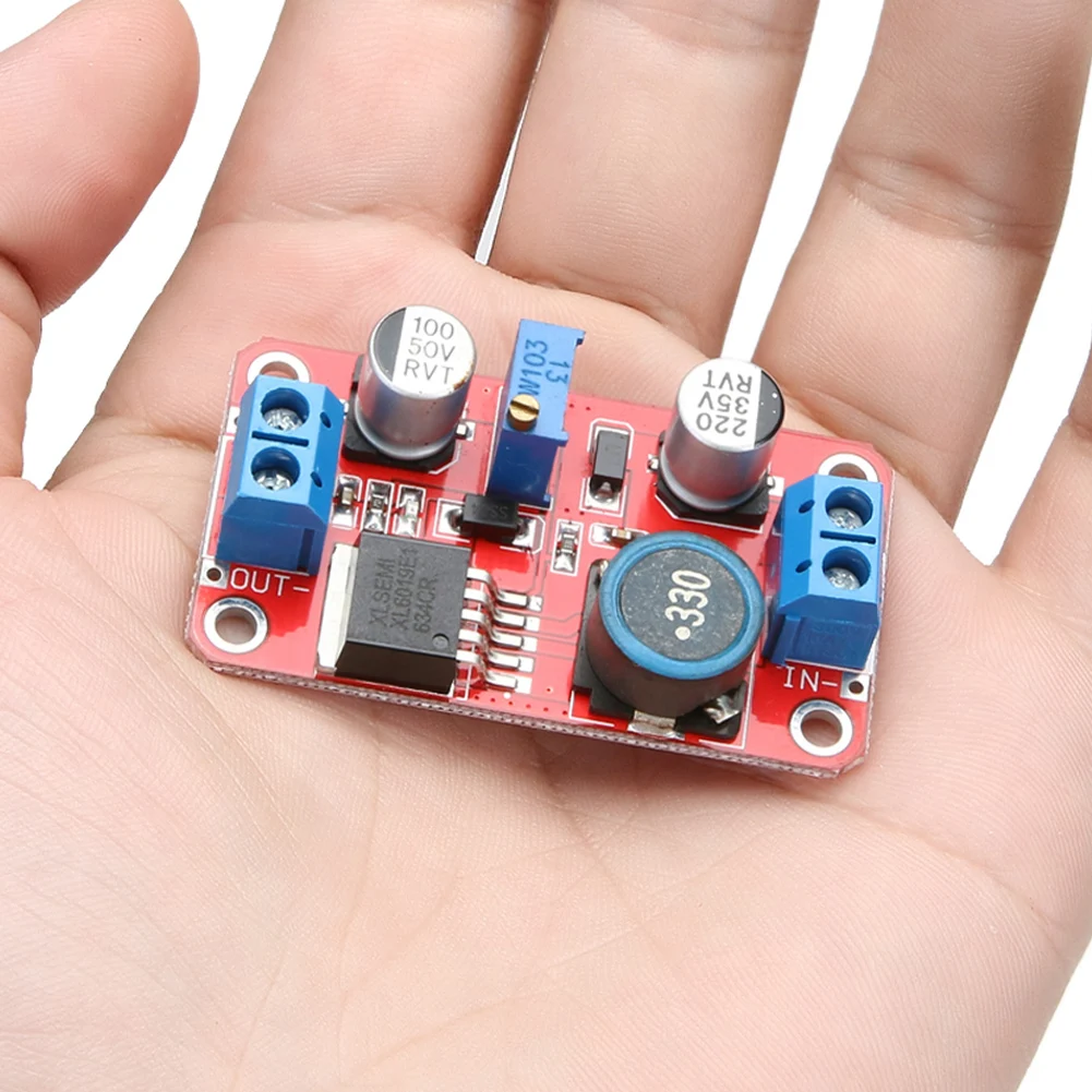 XL6019 5A Max Current DC to DC Adjustable Boost Power Supply Board Module