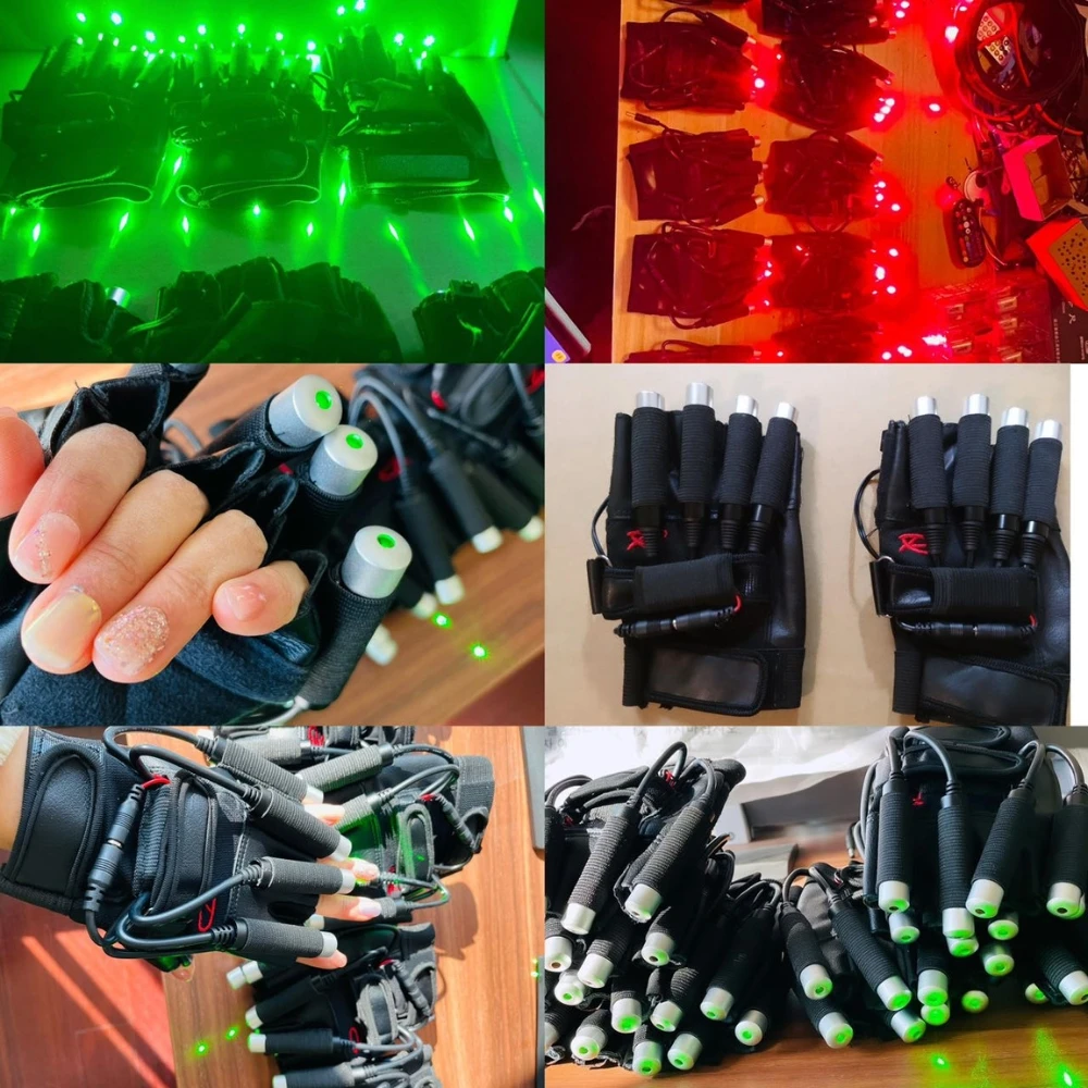 

New Red Green Laser Gloves High Brightness 50mW Props Christmas Stage Performance Nightclub Dance Cosplay Entertainment Show