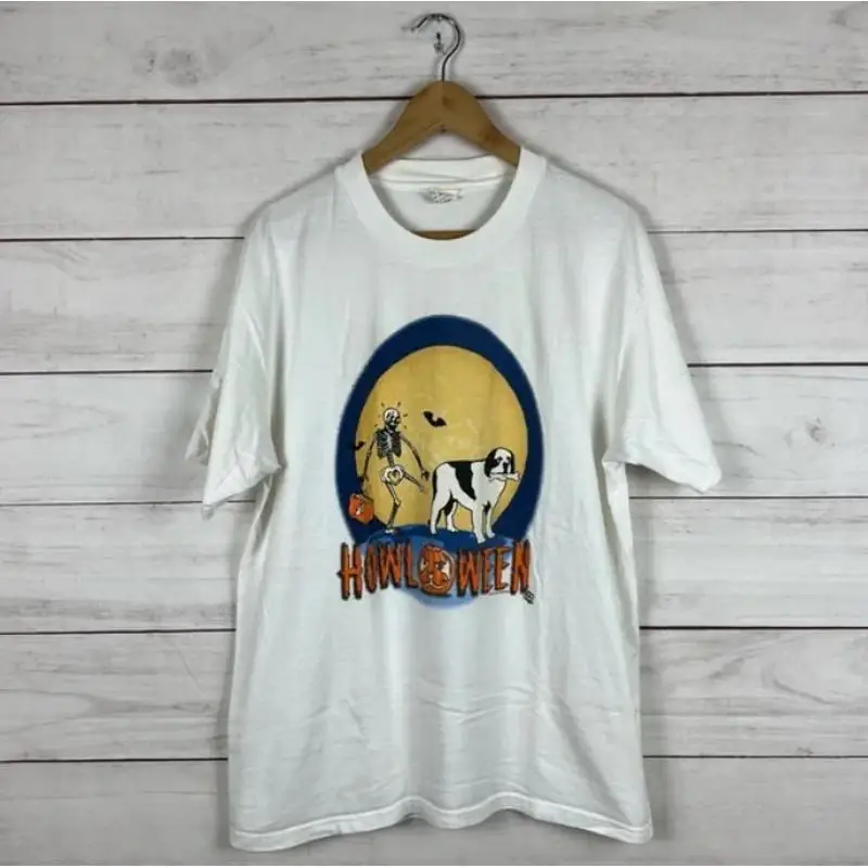 

Винтажная футболка на Хэллоуин для больших собак 1997 года