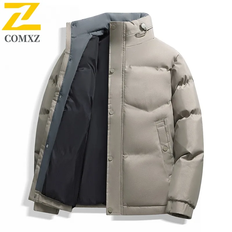 COMXZ Luxury Men Padding Coat 2025 Fashion Outdoor Mountaineering Windproof Coat Casual Street Style Windproof Autumn Garment