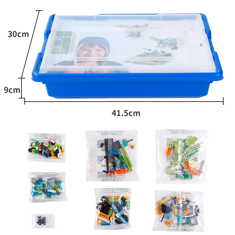 WeDo 2.0 스팀 교육 학교 로봇 건설 코어 세트, 벽돌 키트, 장난감 선물, 3 세대 업그레이드, 390 개, 신제품