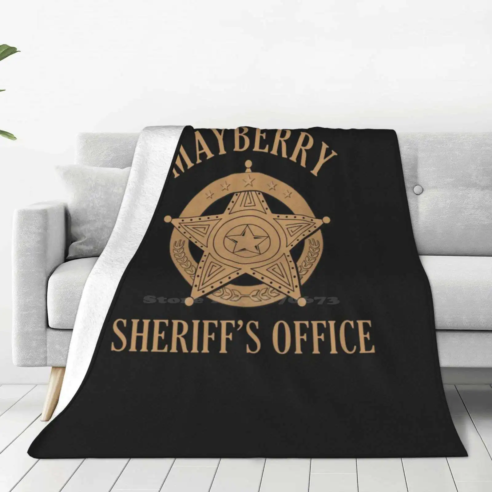 

Andy Griffith Show | Mayberry Sheriff'S Office Classic Tv Soft Warm Throw Blanket Sitcom Comedy Funny 60S Andy Taylor Nc North