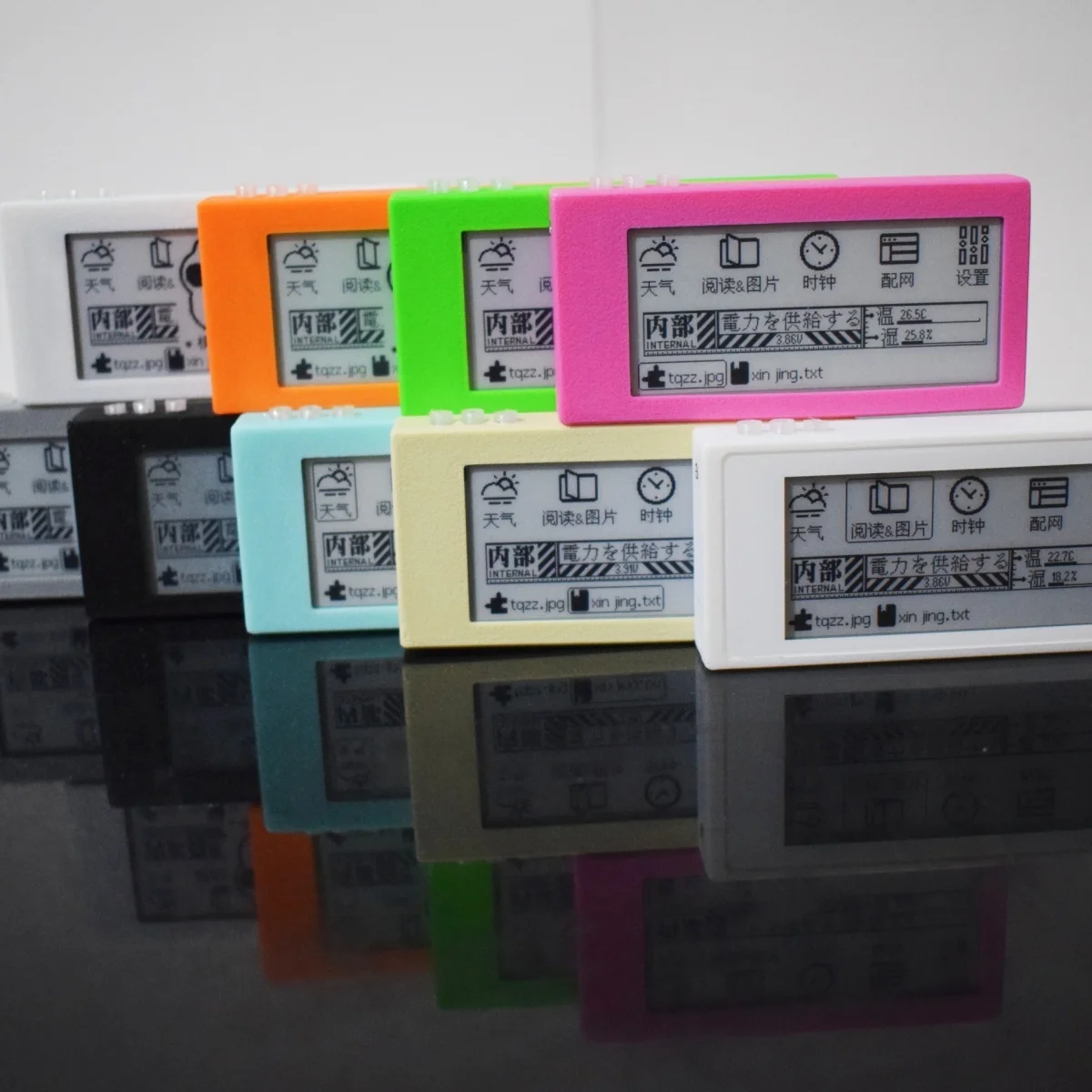 جديد 2.9 بوصة شاشة حبر قارئ الكتب الإلكترونية المحمولة ساعة رقمية الطقس FDM ثلاثية الأبعاد لتقوم بها بنفسك قارئات الكتب الإلكترونية الصغيرة هدية إبداعية مخصصة #1