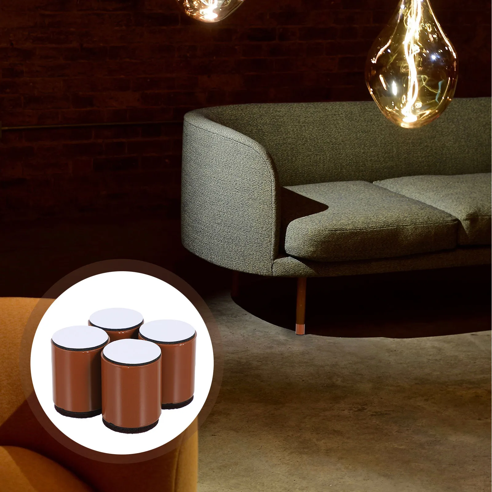 4Pcs Non-Slip Furniture Feet Raising Mats Wear-Resistant Sofa Table Leg Pads Elevate Height Stabilize Protection Home Furniture