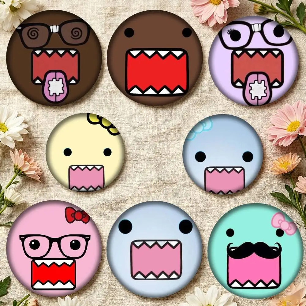 Cute Domo-kun 25mm 32mm 44mm 58mm 75mm Brooches Badges Pins for Accessories Gift
