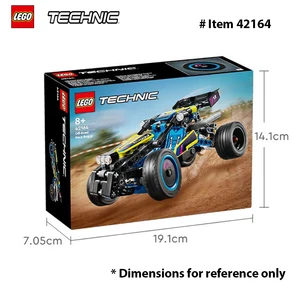 LEGO 42164 Technic Off-Road Race Buggy Mainan Mobil yang Dapat Dibangun, Mainan Keren untuk Anak Laki-laki, Perempuan, dan Anak-anak berusia 8 Tahun yang Menyukai Kontes Reli 8 truk semi lego penjualan terbaik - №