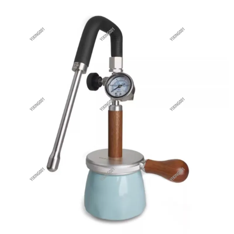 450ml 4Bar Pneumatic Milk Frother Latte Art Foam Maker for Camping Coffee Home Coffee Shop Use