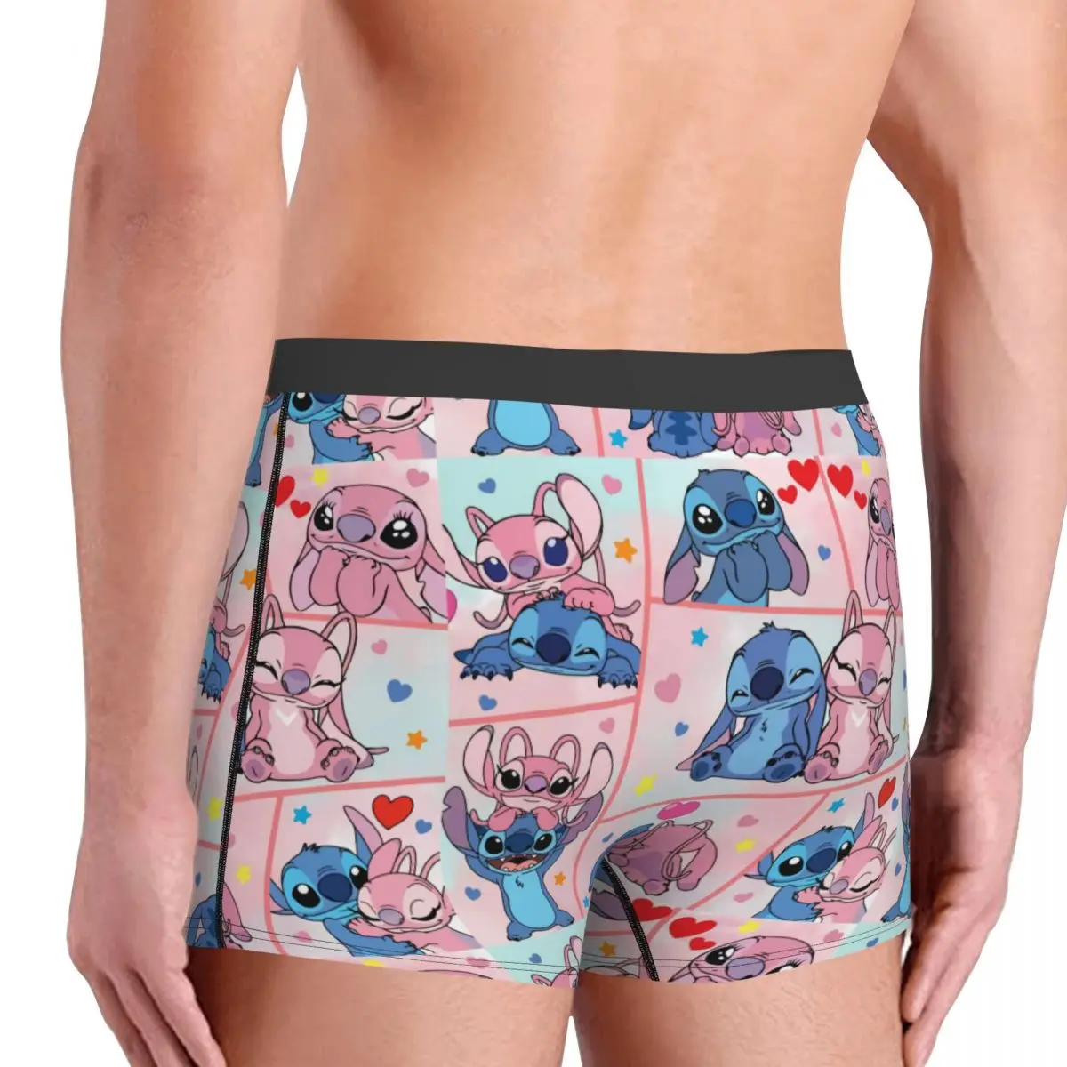 Custom Stitch Heart Collage Boxer Shorts For Homme 3D Print Underwear Panties Briefs Soft Underpants