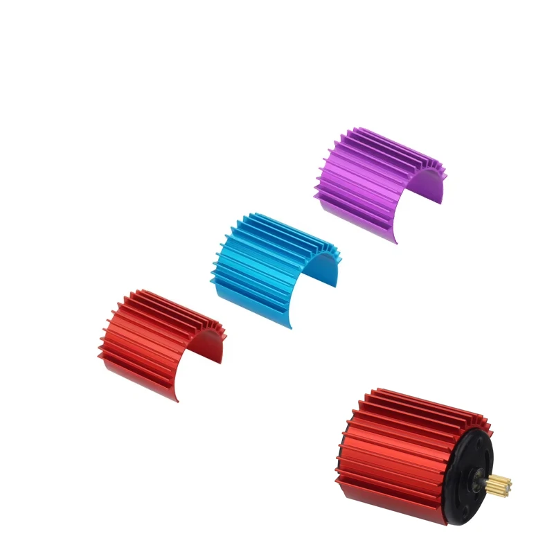 Dissipador de calor do motor para carros 1/12, 1/16, e 1/18 HPI WLToys, Himoto WPL e MN RC para 370 e 380 sem escova e escovados