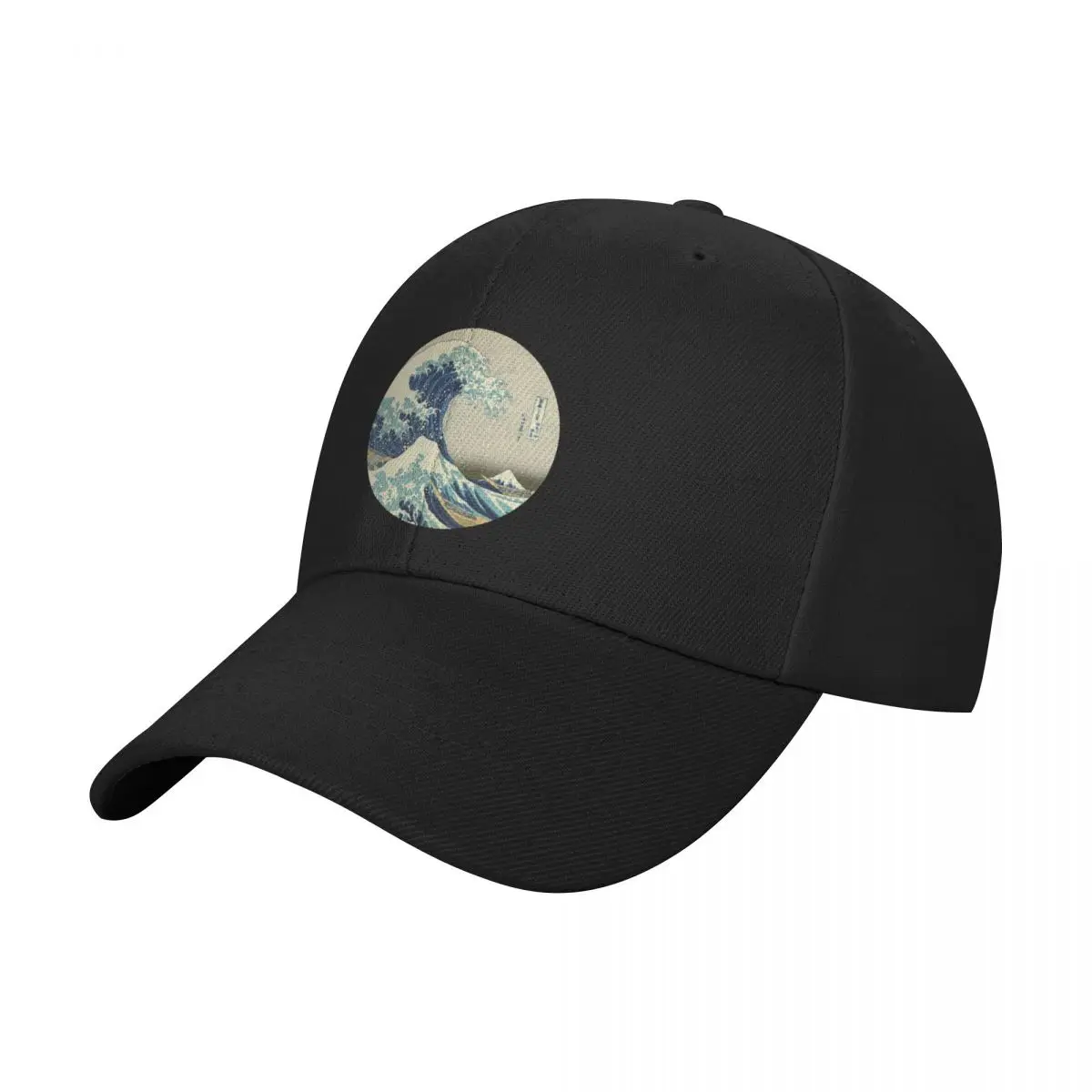 Great Wave off Kanagawa circle Baseball Cap Fishing cap foam party Hat Caps Women Men's