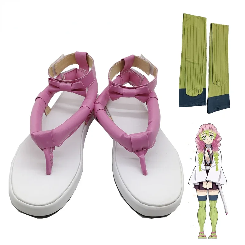 

Kanroji Mitsuri Cosplay Costume Shoes with Socks for Hallowee Easter Show Party Props Japanese Comics Exhibit Accessories