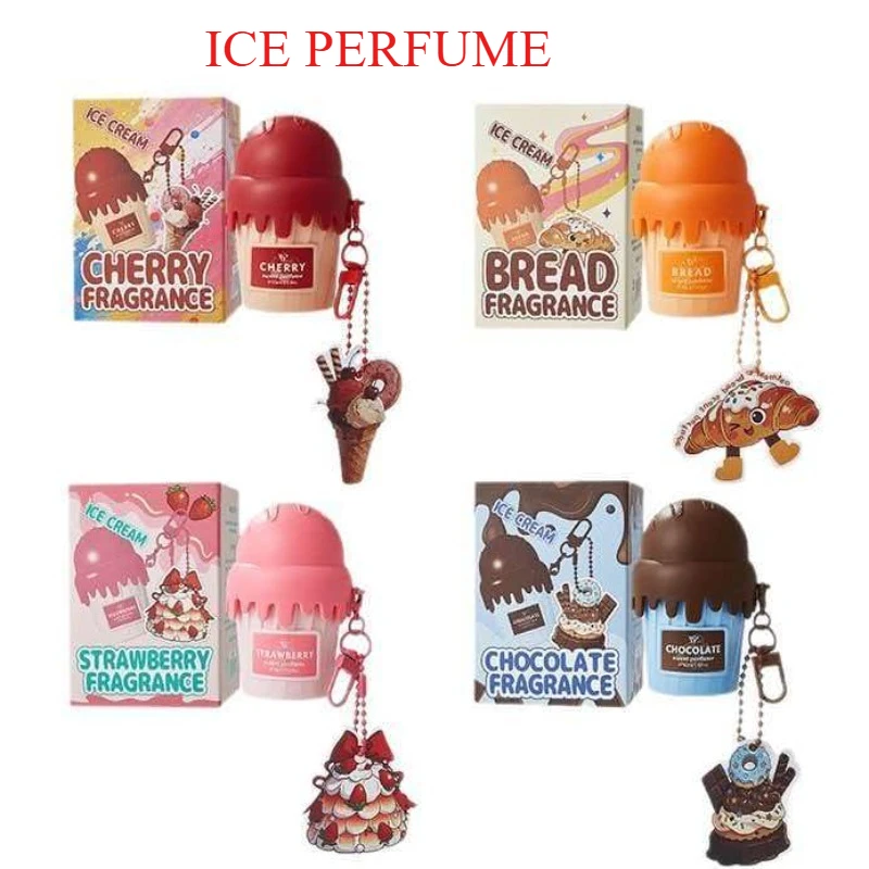 Ice Cream Shape Dubai Arabia Gourmet Eau De Toilette 50ml Cherry Strawberry Chocolate Scent Cute Delicate Pendant Body Fragrance